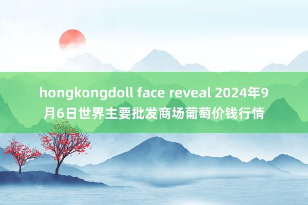 hongkongdoll face reveal 2024年9月6日世界主要批发商场葡萄价钱行情