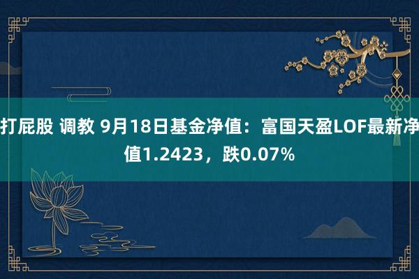 打屁股 调教 9月18日基金净值：富国天盈LOF最新净值1.2423，跌0.07%