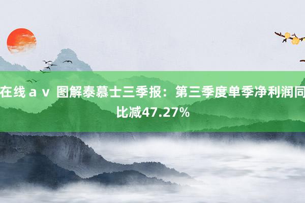 在线ａｖ 图解泰慕士三季报：第三季度单季净利润同比减47.27%